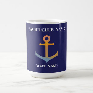 Yachthafen der Blue Marine Nautical Anchor Kaffeetasse