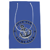 Yachthafen der Blue Marine Nautical Anchor Mittlere Geschenktüte (Vorderseite)