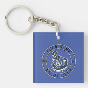 Yachthafen der Blue Marine Nautical Anchor Schlüsselanhänger
