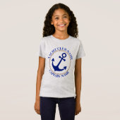 Yachthafen der Blue Marine Nautical Anchor T-Shirt (Vorne ganz)