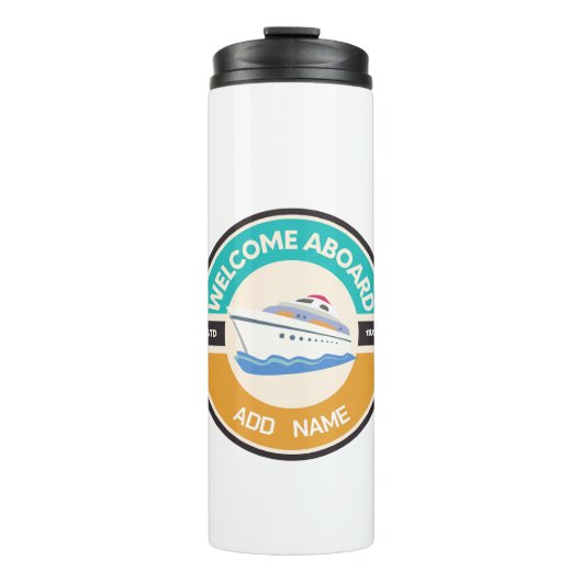 Yachthafen der Blue Marine Nautical Anchor Thermosbecher (Vorderseite)