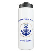 Yachthafen der Blue Marine Nautical Anchor Thermosbecher (Vorderseite)