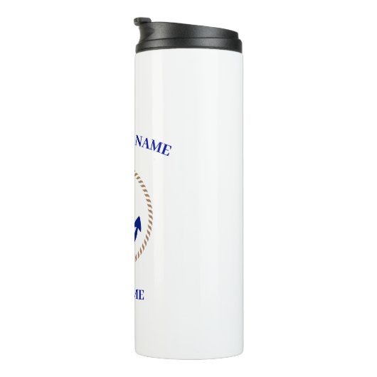 Yachthafen der Blue Marine Nautical Anchor Thermosbecher (Nach rechts gedreht)