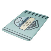 Yachthafen der Blue Navy Anchor Badematte (Schrägansicht)