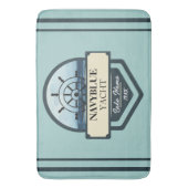 Yachthafen der Blue Navy Anchor Badematte (Vorderseite Vertikal)