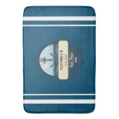 Yachthafen der Blue Navy Anchor Badematte (Vorderseite Vertikal)