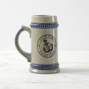 Yachthafen der Blue Navy Anchor Bierglas