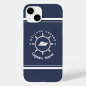 Yachthafen der Blue Navy Anchor Case-Mate iPhone Hülle (Rückseite)