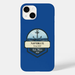 Yachthafen der Blue Navy Anchor Case-Mate iPhone 14 Hülle