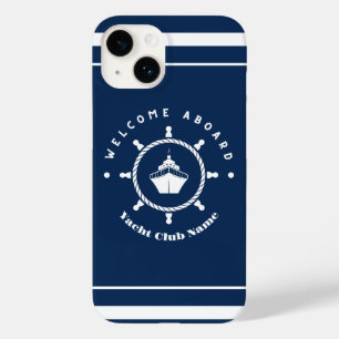 Yachthafen der Blue Navy Anchor Case-Mate iPhone 14 Hülle