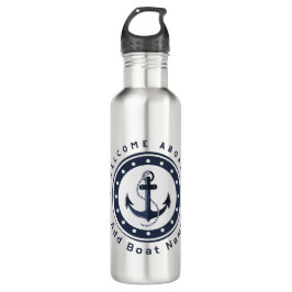 Yachthafen der Blue Navy Anchor Edelstahlflasche