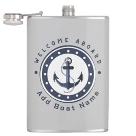 Yachthafen der Blue Navy Anchor Flachmann