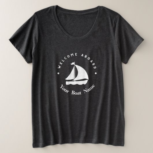 Yachthafen der Blue Navy Anchor Große Größe T-Shirt (Design vorne)