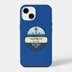 Yachthafen der Blue Navy Anchor iPhone 14 Hülle