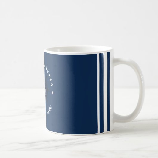 Yachthafen der Blue Navy Anchor Kaffeetasse (Rechts)
