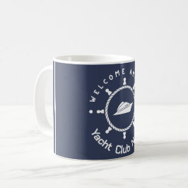 Yachthafen der Blue Navy Anchor Kaffeetasse