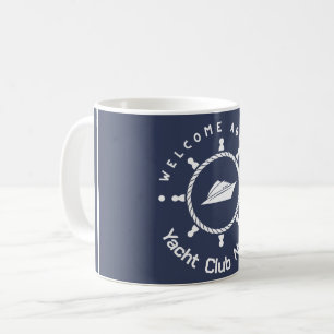 Yachthafen der Blue Navy Anchor Kaffeetasse