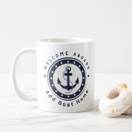 Yachthafen der Blue Navy Anchor Kaffeetasse