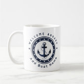 Yachthafen der Blue Navy Anchor Kaffeetasse (Links)