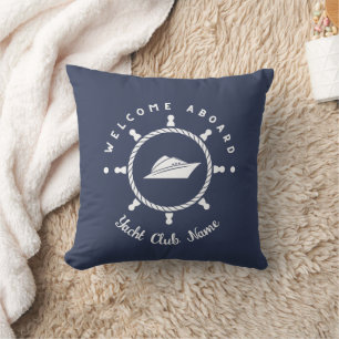 Yachthafen der Blue Navy Anchor Kissen