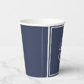 Yachthafen der Blue Navy Anchor Pappbecher (Rechts)