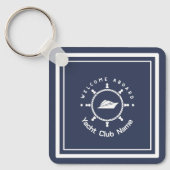 Yachthafen der Blue Navy Anchor Schlüsselanhänger (Vorderseite)