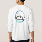 Yachthafen der Blue Navy Anchor Sweatshirt (Rückseite)