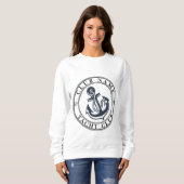 Yachthafen der Blue Navy Anchor Sweatshirt (Vorne ganz)
