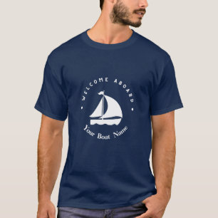 Yachthafen der Blue Navy Anchor T-Shirt