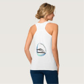 Yachthafen der Blue Navy Anchor Tank Top (Rückseite Vollansicht)