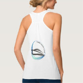 Yachthafen der Blue Navy Anchor Tank Top (Rückseite)