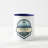 Yachthafen der Blue Navy Anchor Tasse (Zentrum)