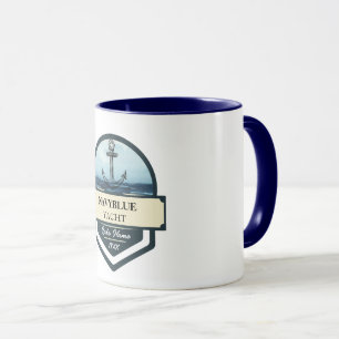Yachthafen der Blue Navy Anchor Tasse