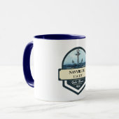 Yachthafen der Blue Navy Anchor Tasse (Vorderseite Links)
