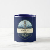 Yachthafen der Blue Navy Anchor Tasse (Zentrum)