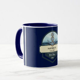 Yachthafen der Blue Navy Anchor Tasse