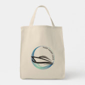 Yachthafen der Blue Navy Anchor Tragetasche (Rückseite)