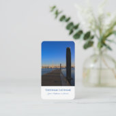 Yachthafen der Seeschifffahrt Agent Tourismus Visitenkarte (Stehend Vorderseite)