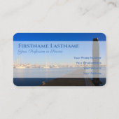 Yachthafen der Seeschifffahrt Agent Tourismus Visitenkarte (Rückseite)