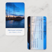 Yachthafen der Seeschifffahrt Agent Tourismus Visitenkarte (Vorne/Hinten)