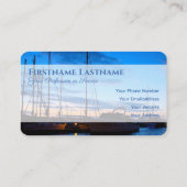 Yachthafen der Seeschifffahrt Agent Tourismus Visitenkarte (Rückseite)