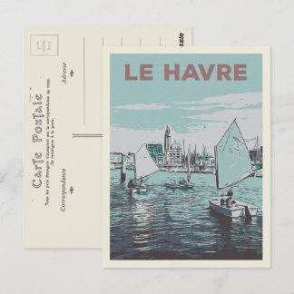 Yachthafen Le Havre - Beispiel Frankreich Postkarte