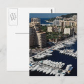 Yachthafen, Monaco Postkarte (Vorne/Hinten)