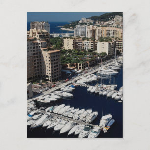 Yachthafen, Monaco Postkarte