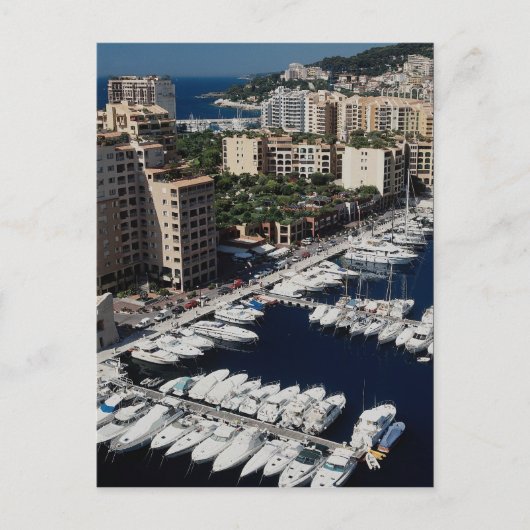 Yachthafen, Monaco Postkarte (Vorderseite)