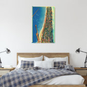 Yachthafen, Palisades und Santa Monica Leinwanddruck (Insitu (Schlafzimmer))