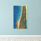 Yachthafen, Palisades und Santa Monica Leinwanddruck (Insitu (Holzboden))