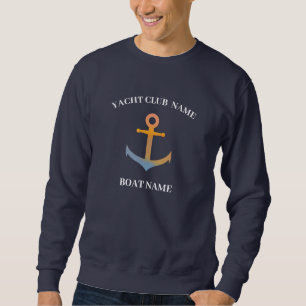 Yachthafen Sunset Nautical Anchor Sweatshirt