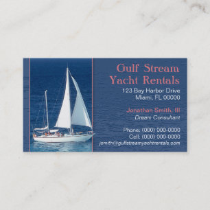 Yachting-Geschäftskarte Visitenkarte