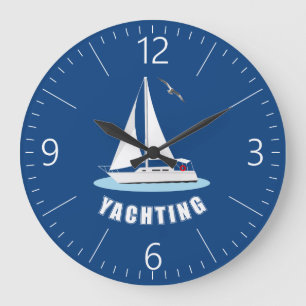 Yachting Große Wanduhr